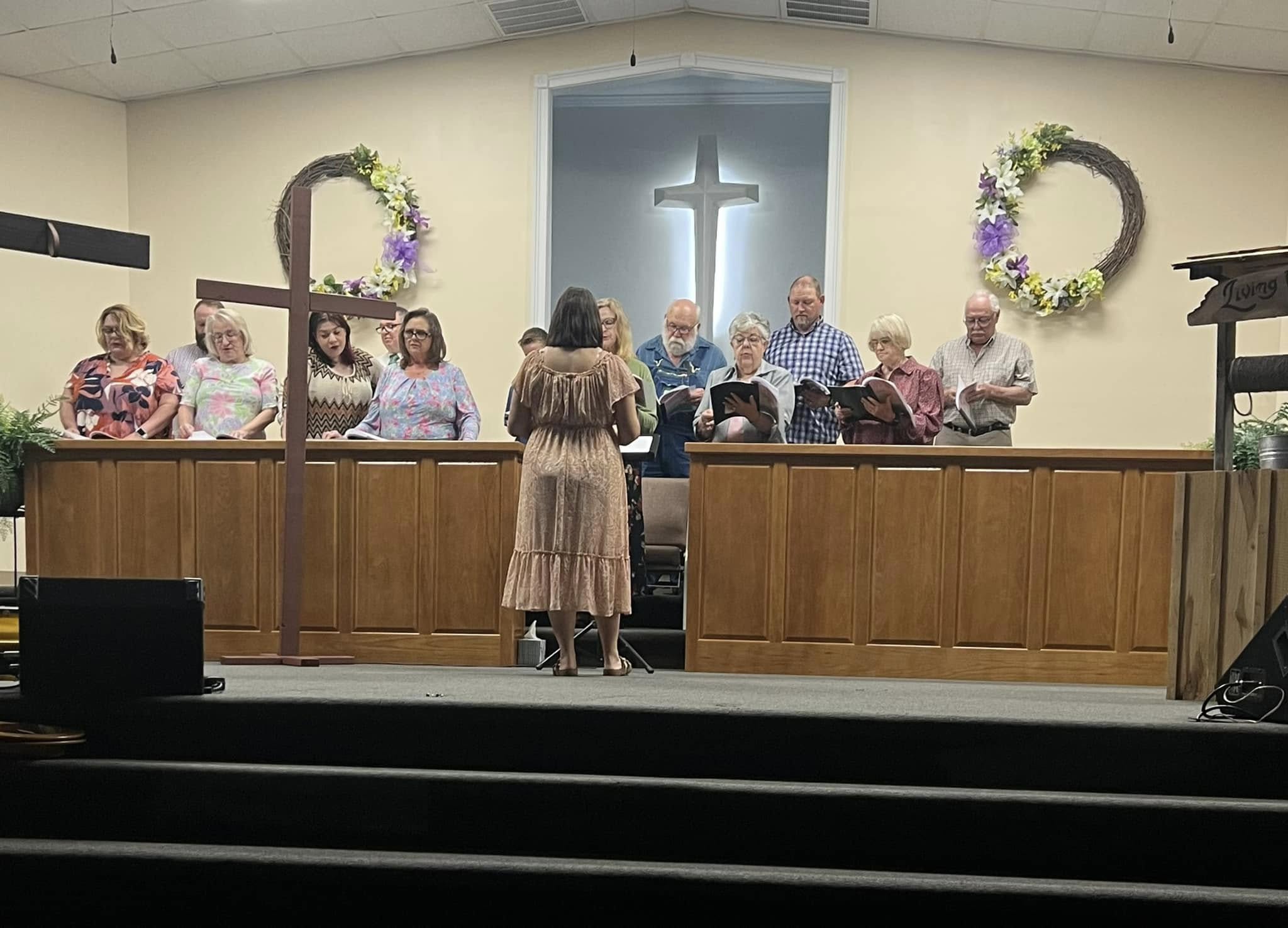 Fellowship gathering at Woodville Baptist Church